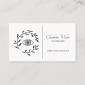 白黒カウンセラーの目玉 名刺 (正面)