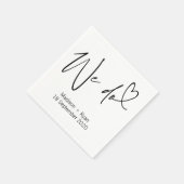 白黒カクテルナプキンセ結婚ットを使う スタンダードカクテルナプキン (角)