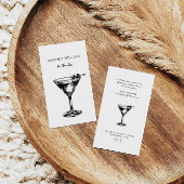 白黒カクテルバーテンダープロフェッショナル 名刺