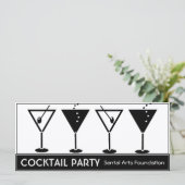白黒カクテルパーティの招待状 (スタンド正面)