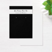 白黒カスタムイヤリング名刺 (デスク)