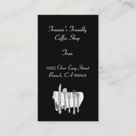 白黒カスタムシルバーウェア名刺 名刺