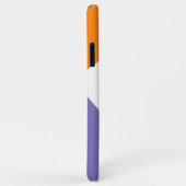 白黒カスタムパープルブライトオレンジアモダンート Case-Mate iPhoneケース (裏面/右)