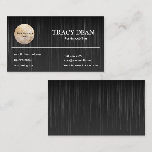 白黒カスタムプロフェッショナル 名刺 (正面/裏面)