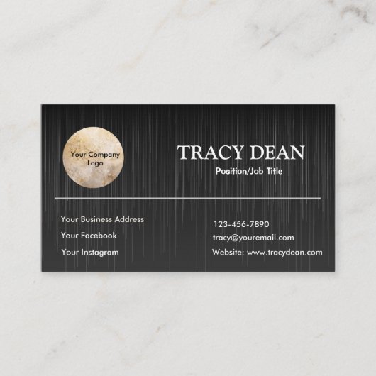 白黒カスタムプロフェッショナル 名刺 (正面)