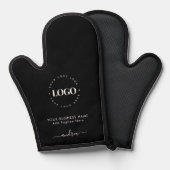 白黒カスタムロゴビジネスプロフェッショナル 鍋つかみ (正面/裏面)