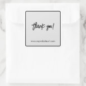 白黒カスタム事業「ありがとう」 スクエアシール (バッグ)