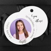 白黒カスタム写真感謝していユーキンセアニェラ フェイバータグ