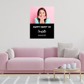 白黒カスタム写真Sweet 16パーティーへようこそ ポスター