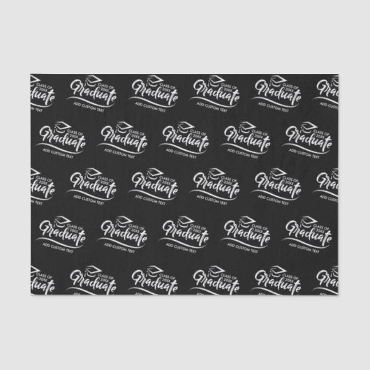 白黒カスタム卒業 薄葉紙 (正面)