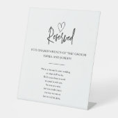 白黒カスタム天国記念結婚 台座サイン (正面)