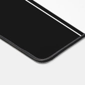 白黒カスタム文字ストライプ デスクマット (コーナー)