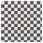 白黒カスタム色の白いチェッカーボードパターン ファブリック (クローズアップ)