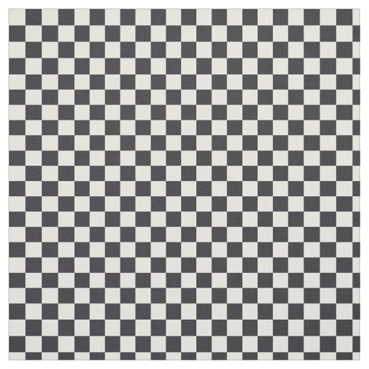 白黒カスタム色の白いチェッカーボードパターン ファブリック (見本)