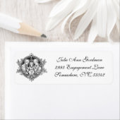 白黒カソリッエレガントク聖家族 ラベル (インサイチュ)