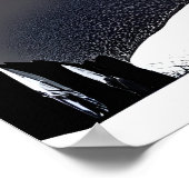 白黒カッコいいのゼブラ美術 | AIアートポスター ポスター (角)