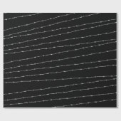 白黒カッコいいの有床線模様 ラッピングペーパー (フラット)