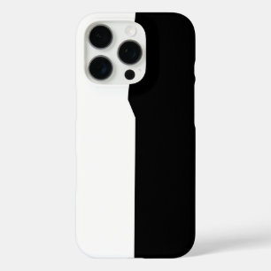 白黒カッコいいデザイン iPhone 16 PROケース