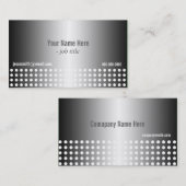 白黒カッコいいプロフモダンィカルカード 名刺 (正面/裏面)