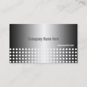 白黒カッコいいプロフモダンィカルカード 名刺 (裏面)