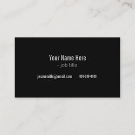 白黒カッコいいプロフモダンィカルカード 名刺