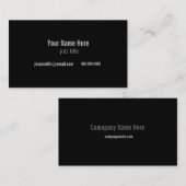 白黒カッコいいプロフモダンィカルカード 名刺 (正面/裏面)