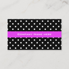 白黒カッコいい水玉模様ビジネスca 名刺