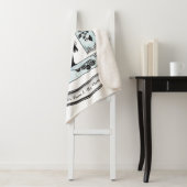 白黒カップルの美しいシルエット シェルパブランケット (インサイチュ)