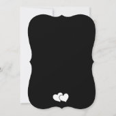 白黒カップルウェディングシャワー 招待状 (裏面)