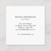 白黒カデュース記号 スクエア名刺 (裏面)