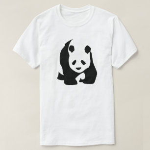 、白黒カブス見通しが暗いパンダくま Tシャツ