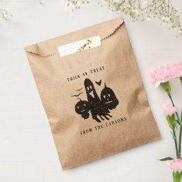 白黒カボチャ幽霊こうもりミニマリストハロウィーン フェイバーバッグ