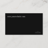 白黒カメオのシルエットの名刺 名刺 (裏面)