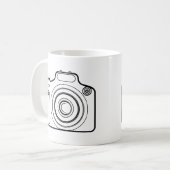 白黒カメラ コーヒーマグカップ (正面左)