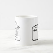 白黒カメラ コーヒーマグカップ (中央)