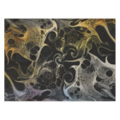 白黒カラフル旋回波 テーブルクロス (正面(横))