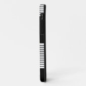 白黒カラーブロックとブラウンサン Case-Mate iPhoneケース (裏面/左)