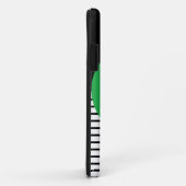 白黒カラーブロックと緑の円 Case-Mate iPhoneケース (裏面/右)