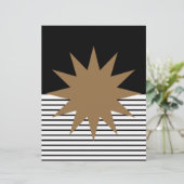 白黒カラーブロック&ブラウンサンスクラップブック紙 (スタンド正面)