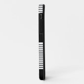 白黒カラーブロック&ブラウンダイヤモンド Case-Mate iPhoneケース (裏面/左)