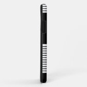 白黒カラーブロック&ブラウンダイヤモンド Case-Mate iPhoneケース (裏面/右)