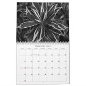 白黒カレンダー カレンダー (2月 2027)