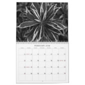 白黒カレンダー カレンダー (2月 2026)