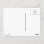 白黒カントリーハウスのはがき ポストカード (裏面)