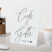 白黒カードとギフトブライダルシャワー 台座サイン (インサイチュ)