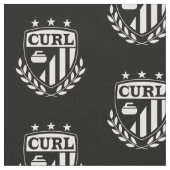 白黒カールの頂上の生地- ファブリック (クローズアップ)