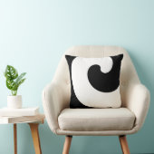 白黒カールスパイラルクッミニマルション クッション (椅子)