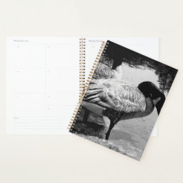 白黒ガチョウ静かな瞬間バイザレイク プランナー手帳