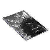 白黒ガーデンヒマワリ結婚ズ ノートブック (右側)