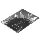 白黒ガーデンヒマワリ結婚ズ ノートブック (左側)